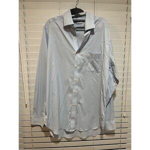 Peter Millar Extra Long Long Sleeve Button‎ Up Shirt - Size 16.5